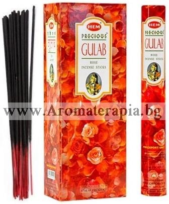 Фън Шуй Ароматни Пръчици - Безценна Роза (Gulab Rose) HEM Corporation